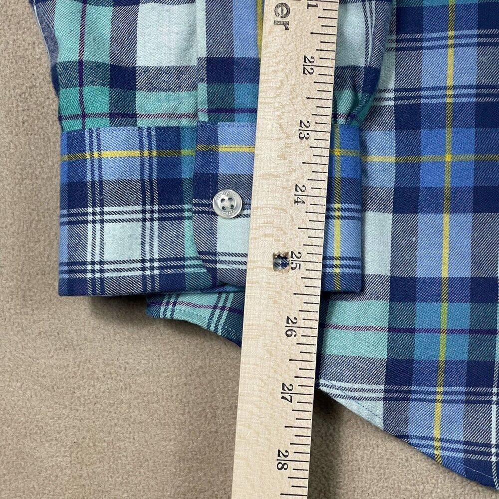 Vineyard Vines Shirt Mens XXL Blue Green White Plaid Classic Fit Tucker Adult - Picture 7 of 13